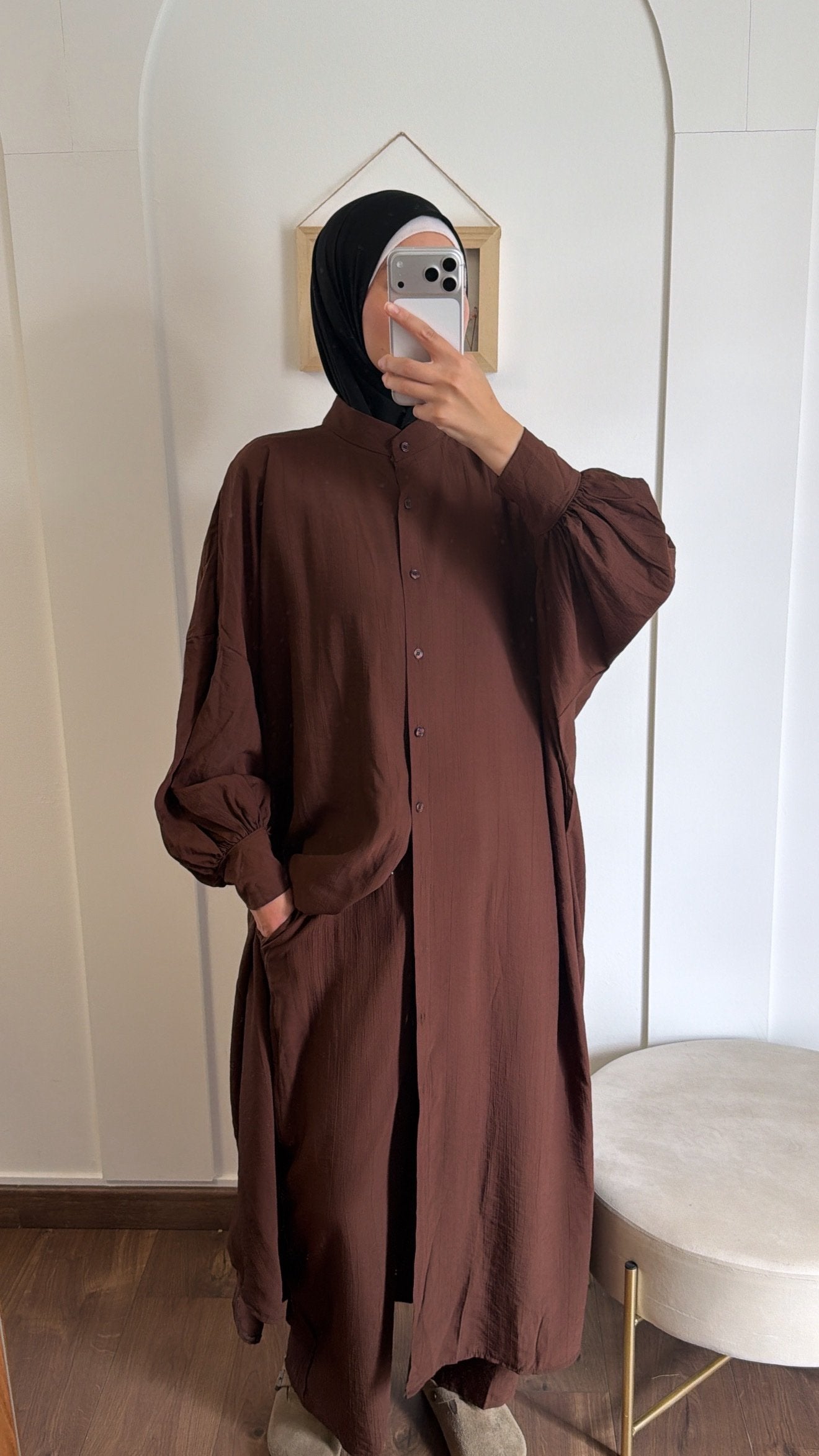 Ensemble Nafiya - Marron chocolat image