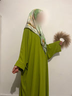 Abaya Firdaws Jazz - vert pomme image