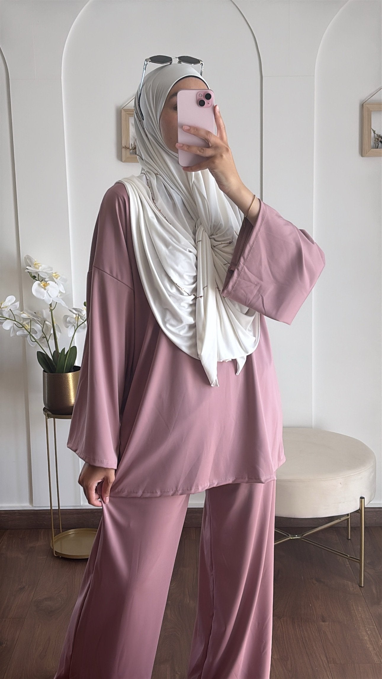 Burkini Fidji - Vieux rose image
