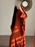 Abaya Firdaws Jazz - Terracotta image
