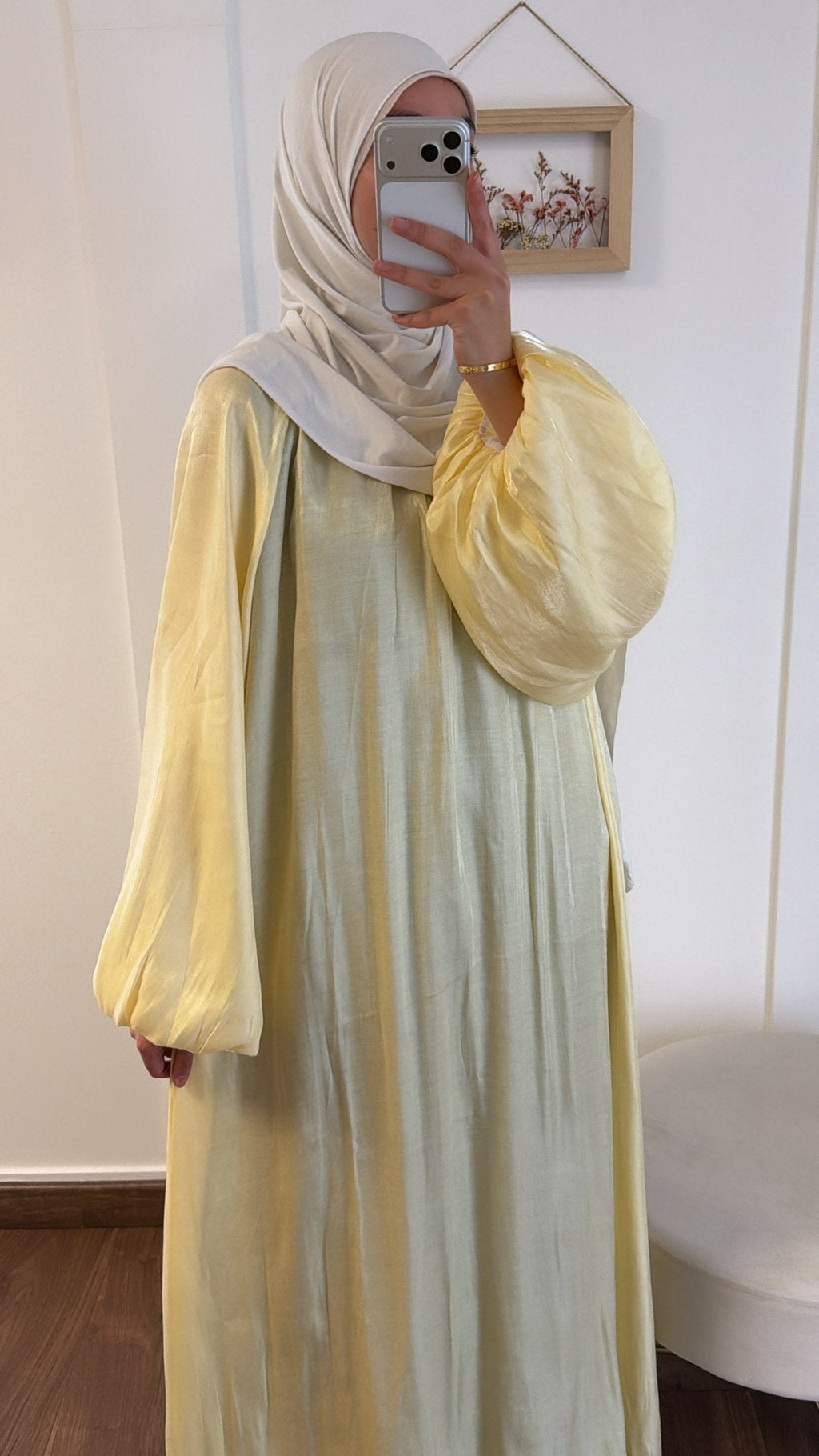 Abaya Liyara - Jaune image