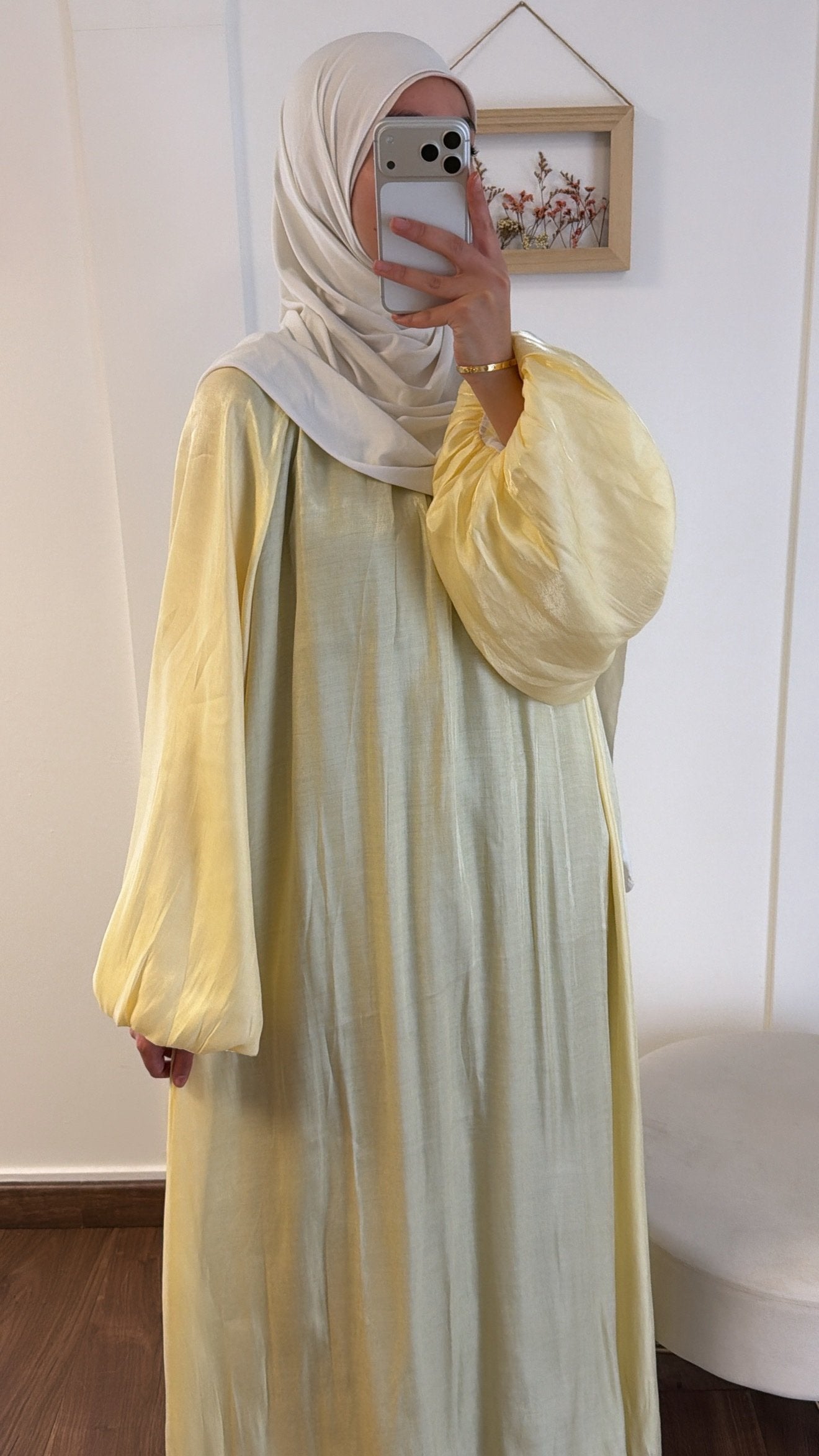 Abaya Liyara - Jaune image