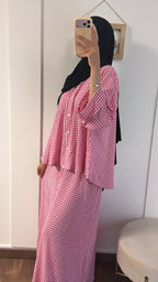 Set vichy modest jupe