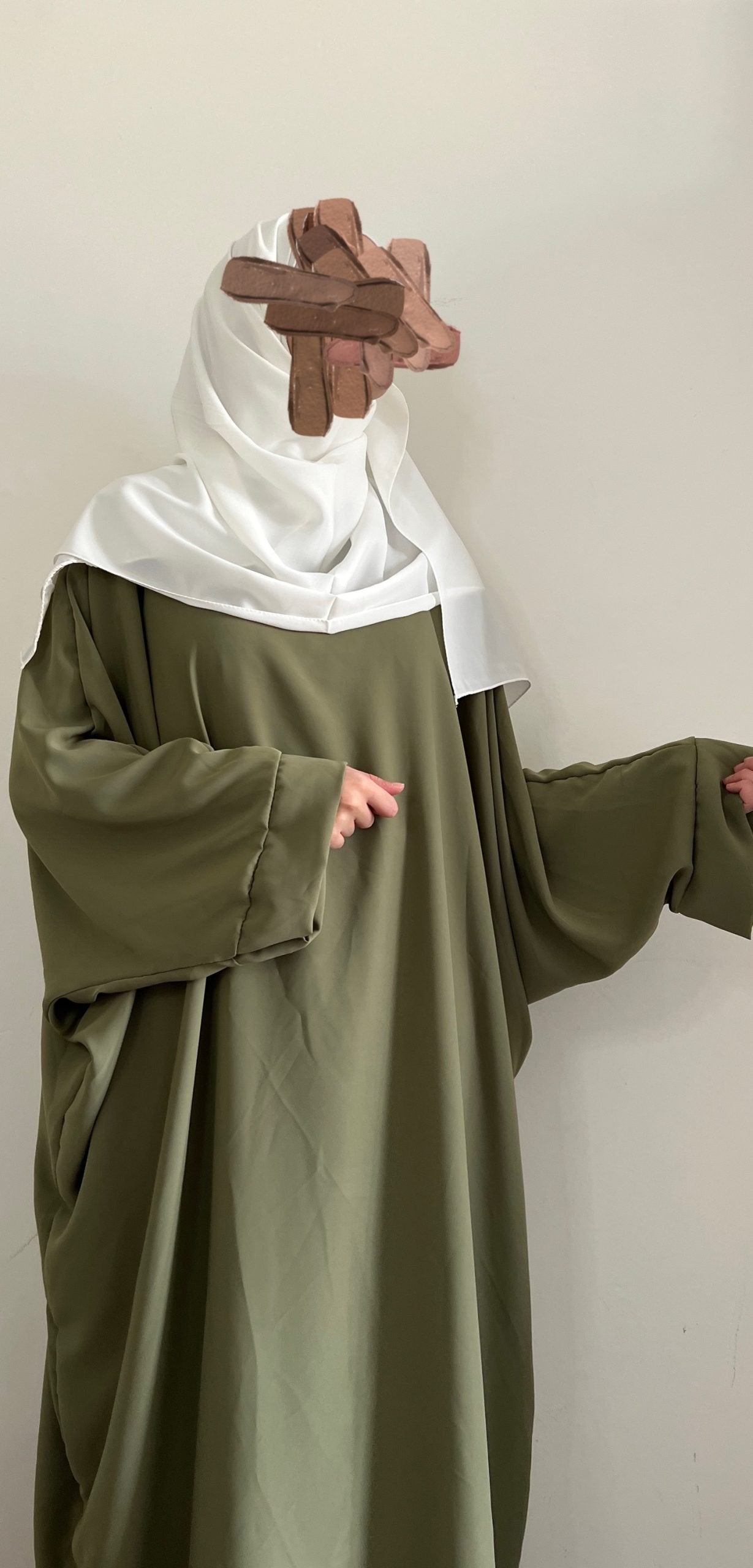 Abaya Firdaws sdm - vert olive image