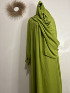 Ensemble Abaya + khimar - vert pomme image