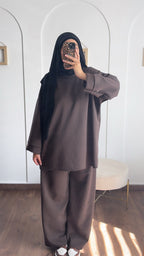 Ensemble sweat - Marron foncé image
