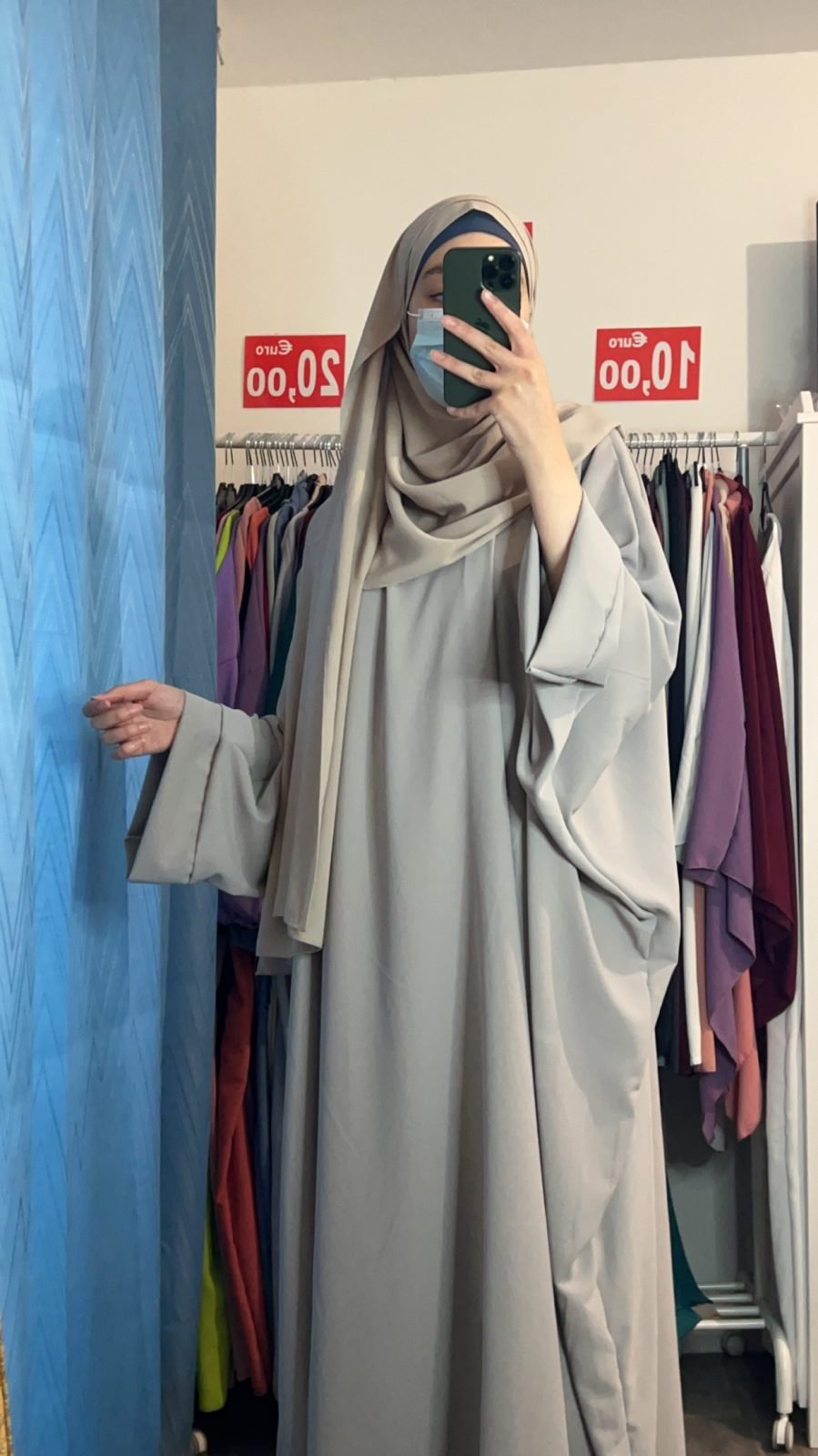 Abaya Firdaws sdm - Gris clair image
