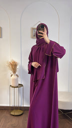 Abaya voile Intégré sdm image 0