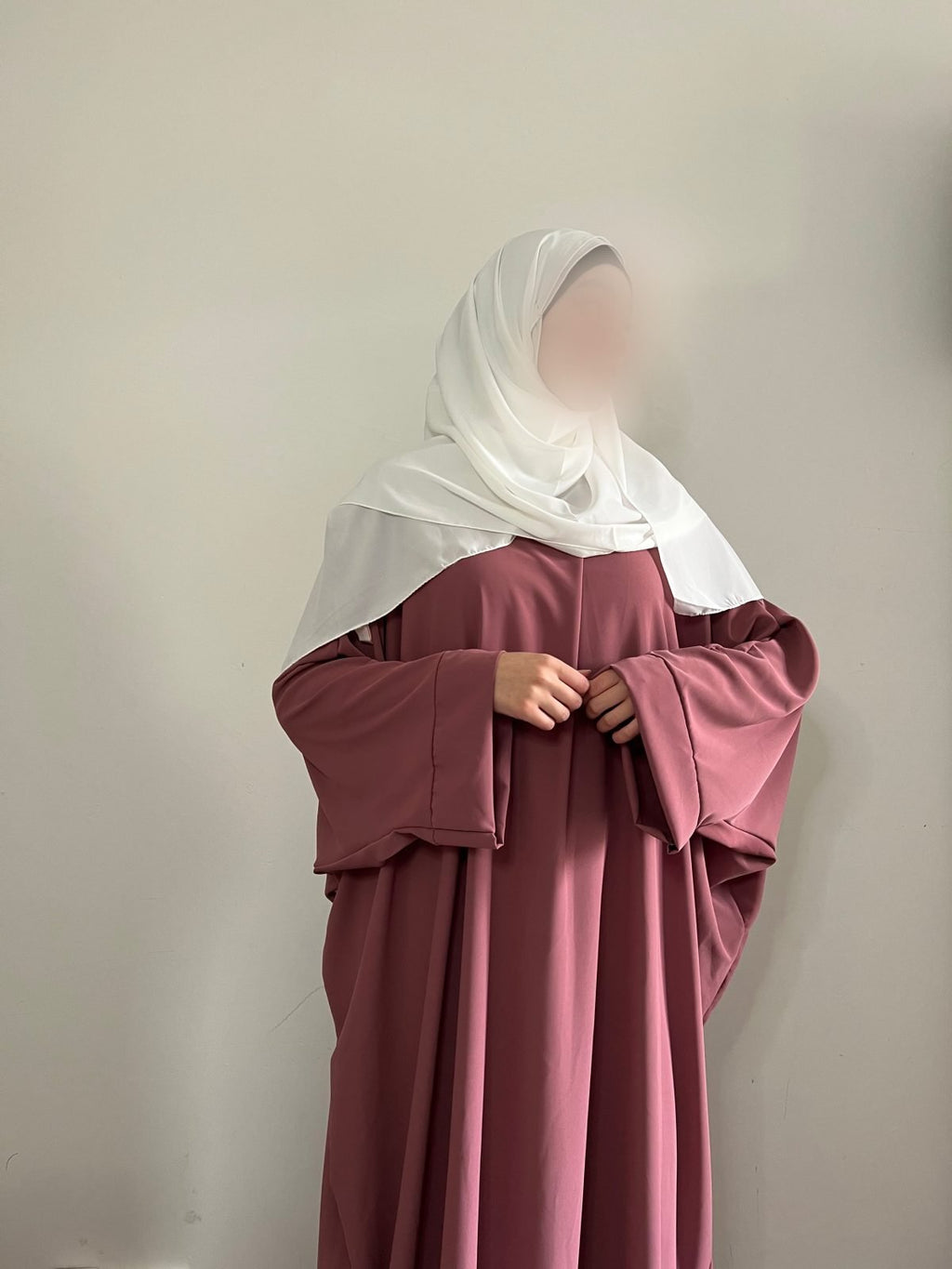 Abaya Firdaws sdm - rose framboise image