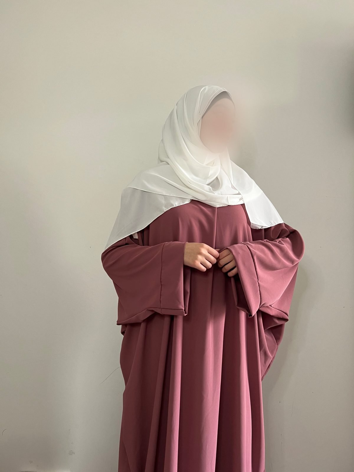 Abaya Firdaws sdm - rose framboise image
