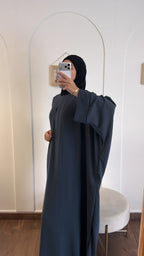 Abaya Firdaws jazz - Gris souris image