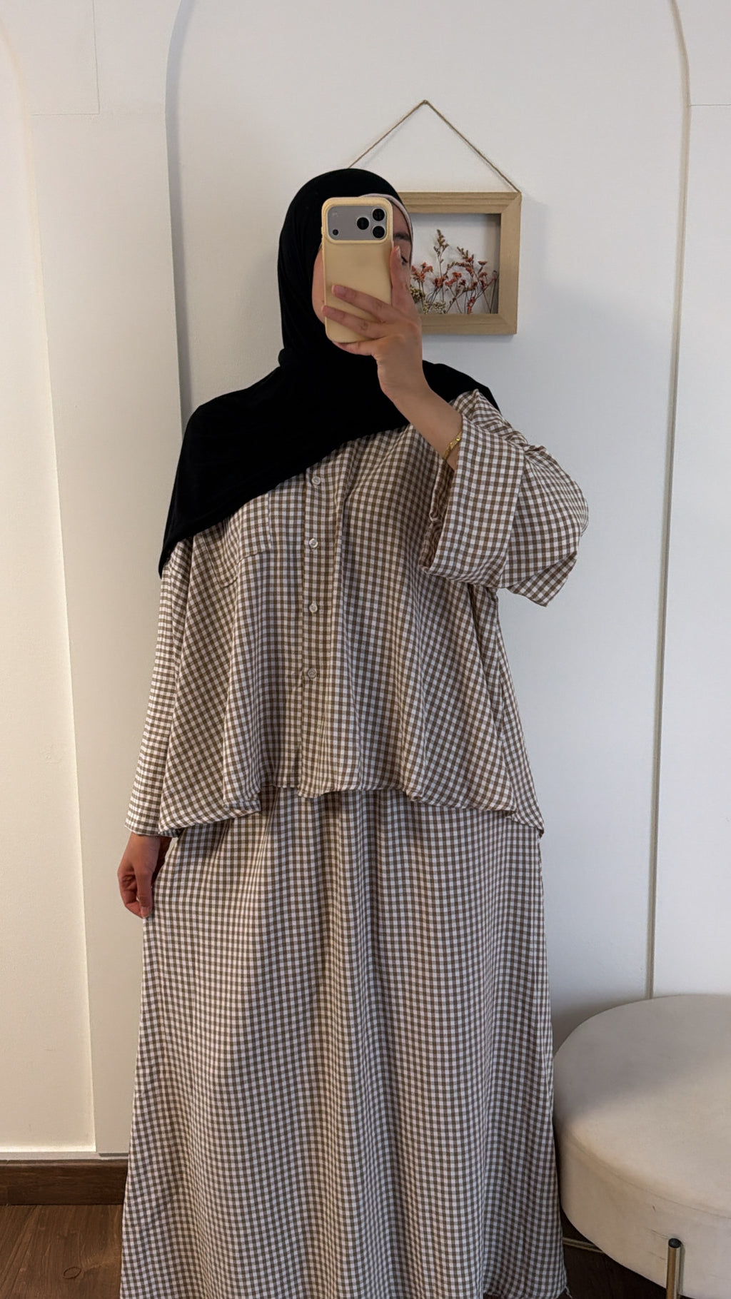 Set vichy modest jupe