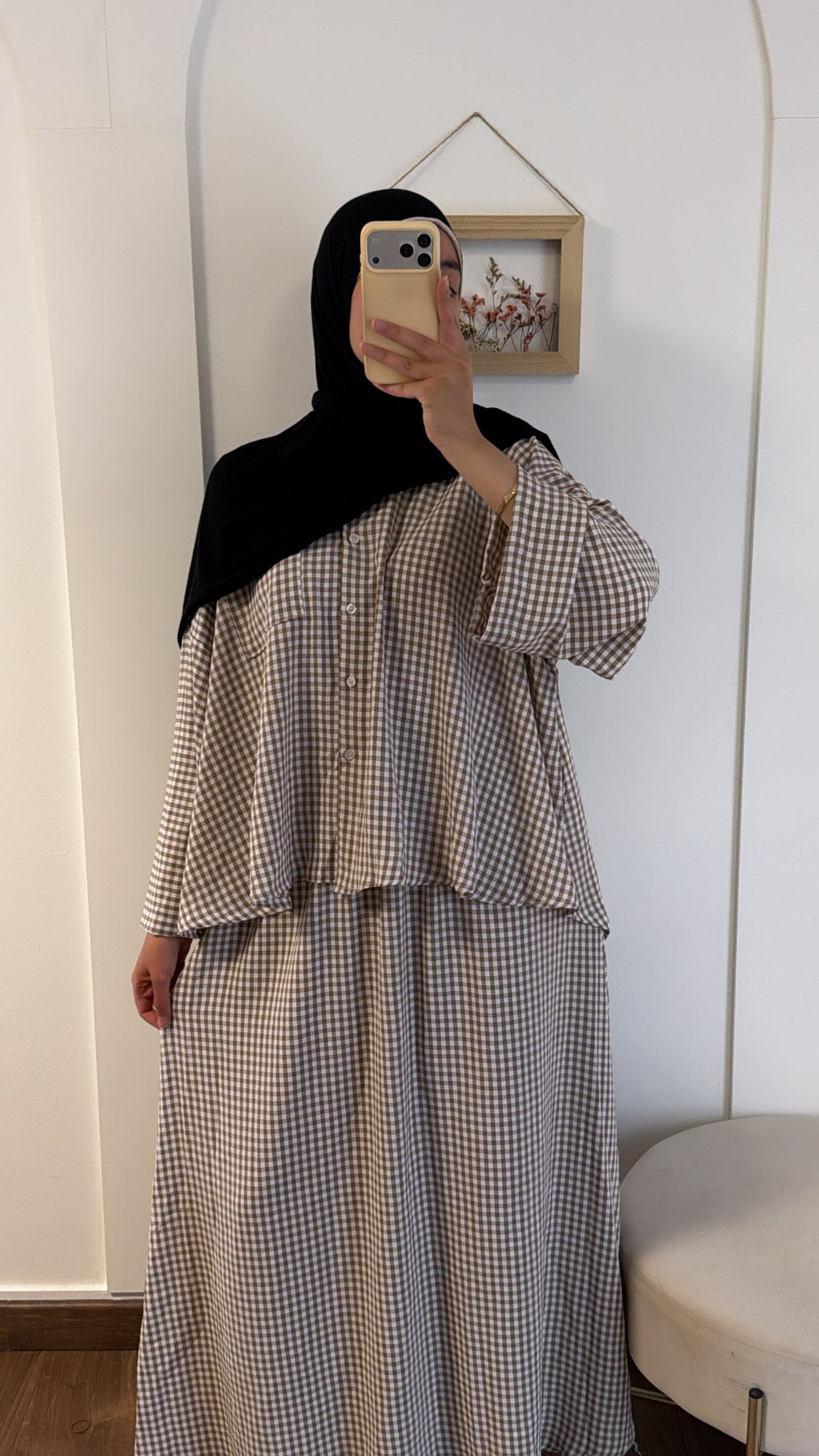 Set vichy modest jupe