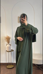 Abaya voile intégré en jazz