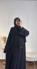 Abaya voile intégré en jazz