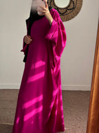 Abaya Firdaws Jazz - Fushia image