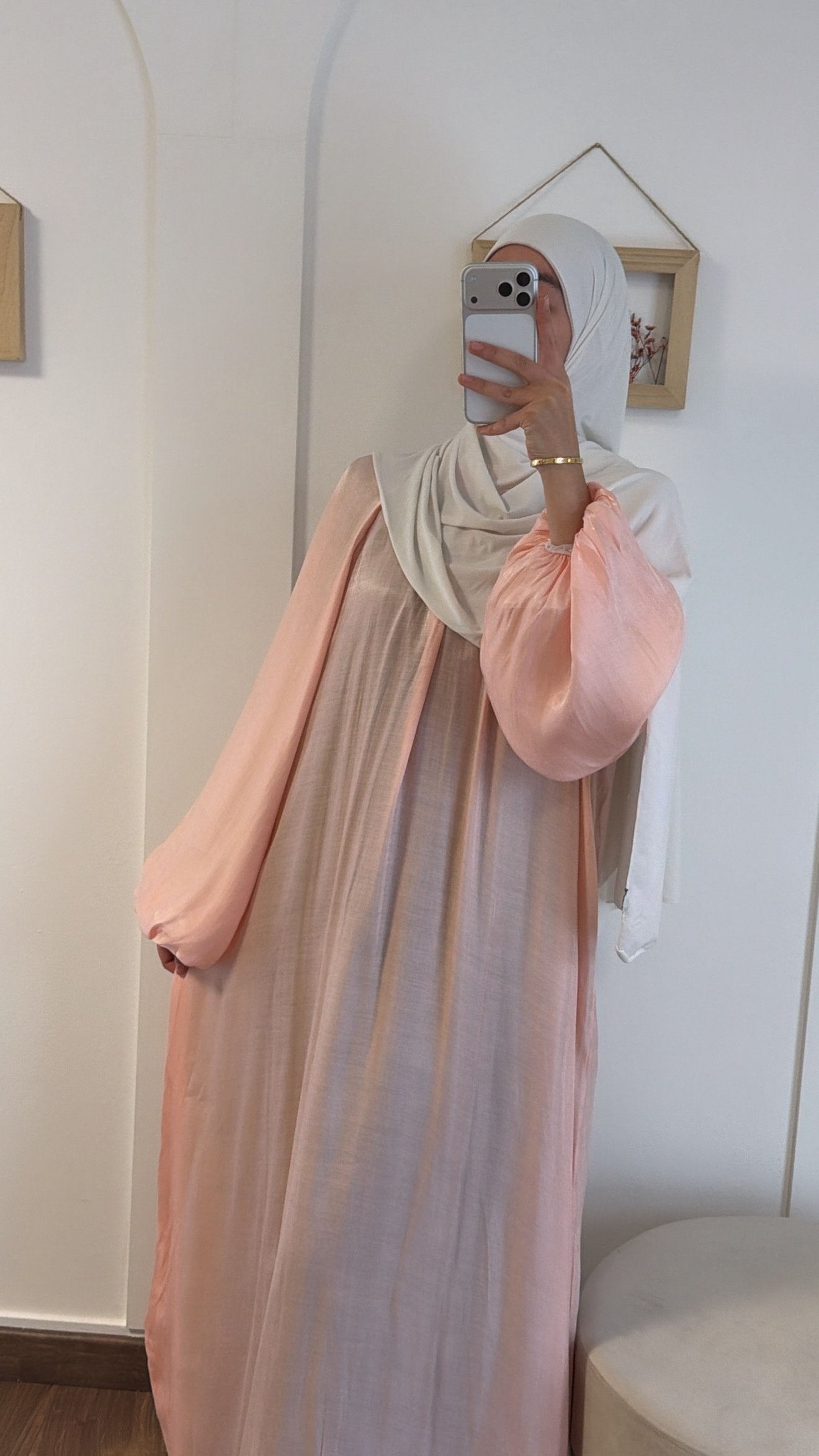 Abaya Liyara - Rose bébé image