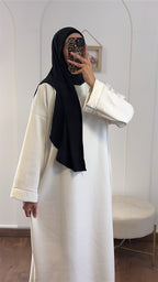 Robe sweat - Blanc cassé image