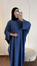 Abaya Firdaws jazz - Bleu jeans image