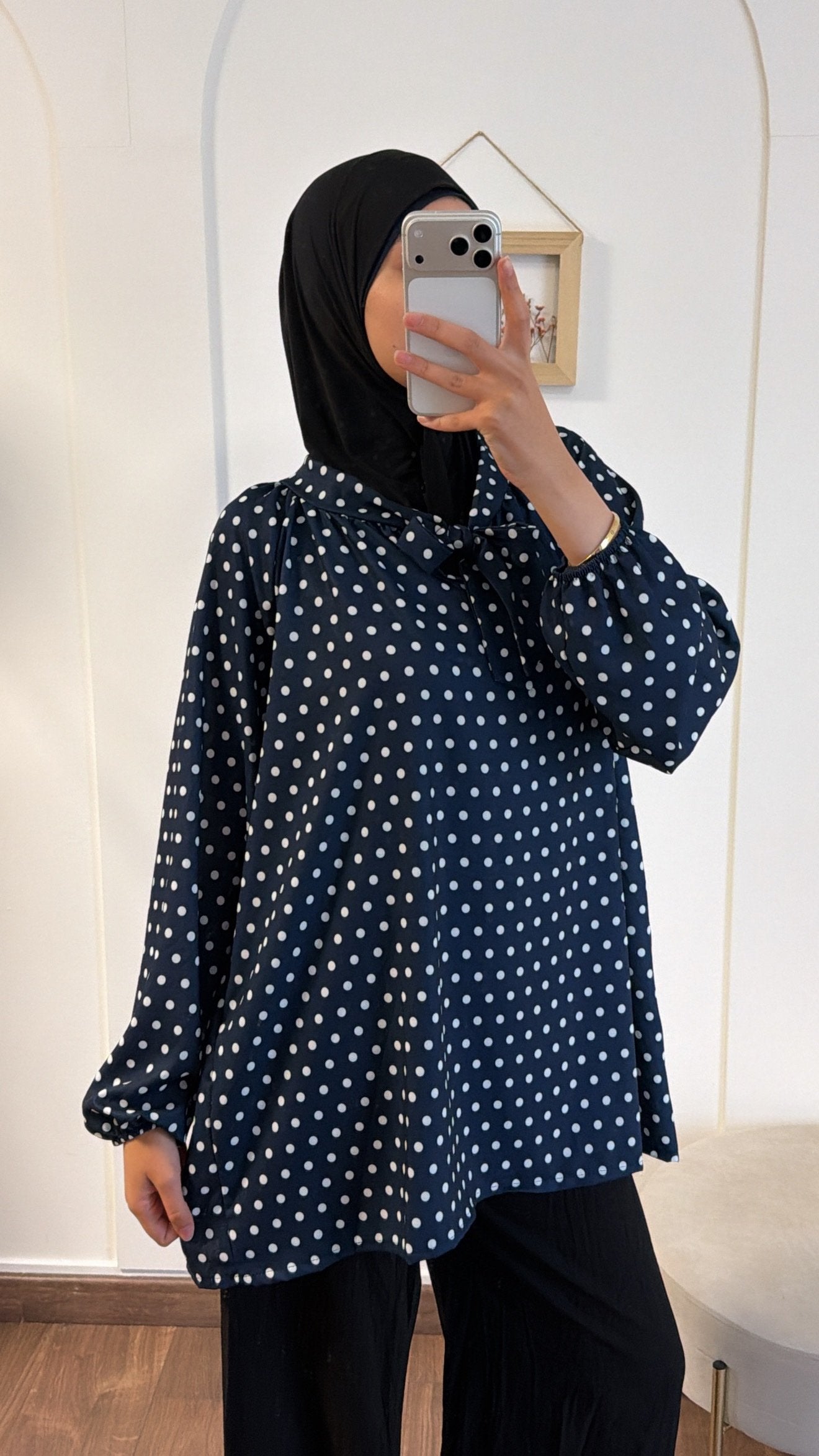 Blouse Elyndra - Bleu nuit image
