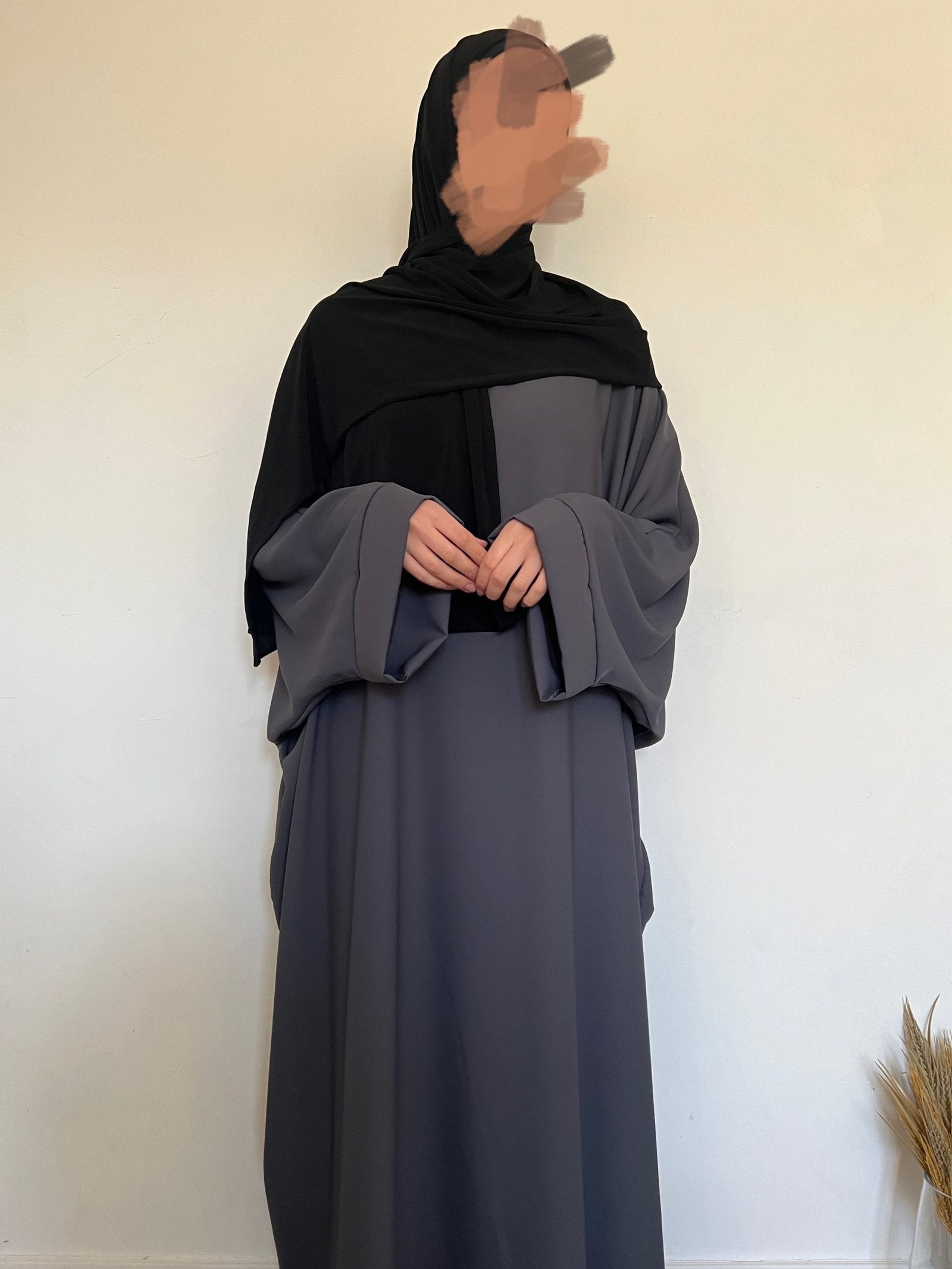 Abaya Firdaws sdm - Gris souris image