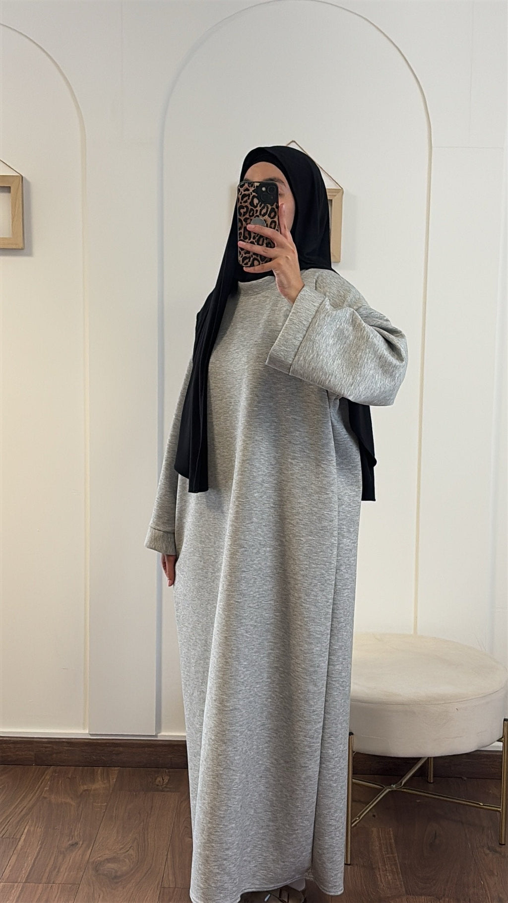 Robe sweat - Gris clair image
