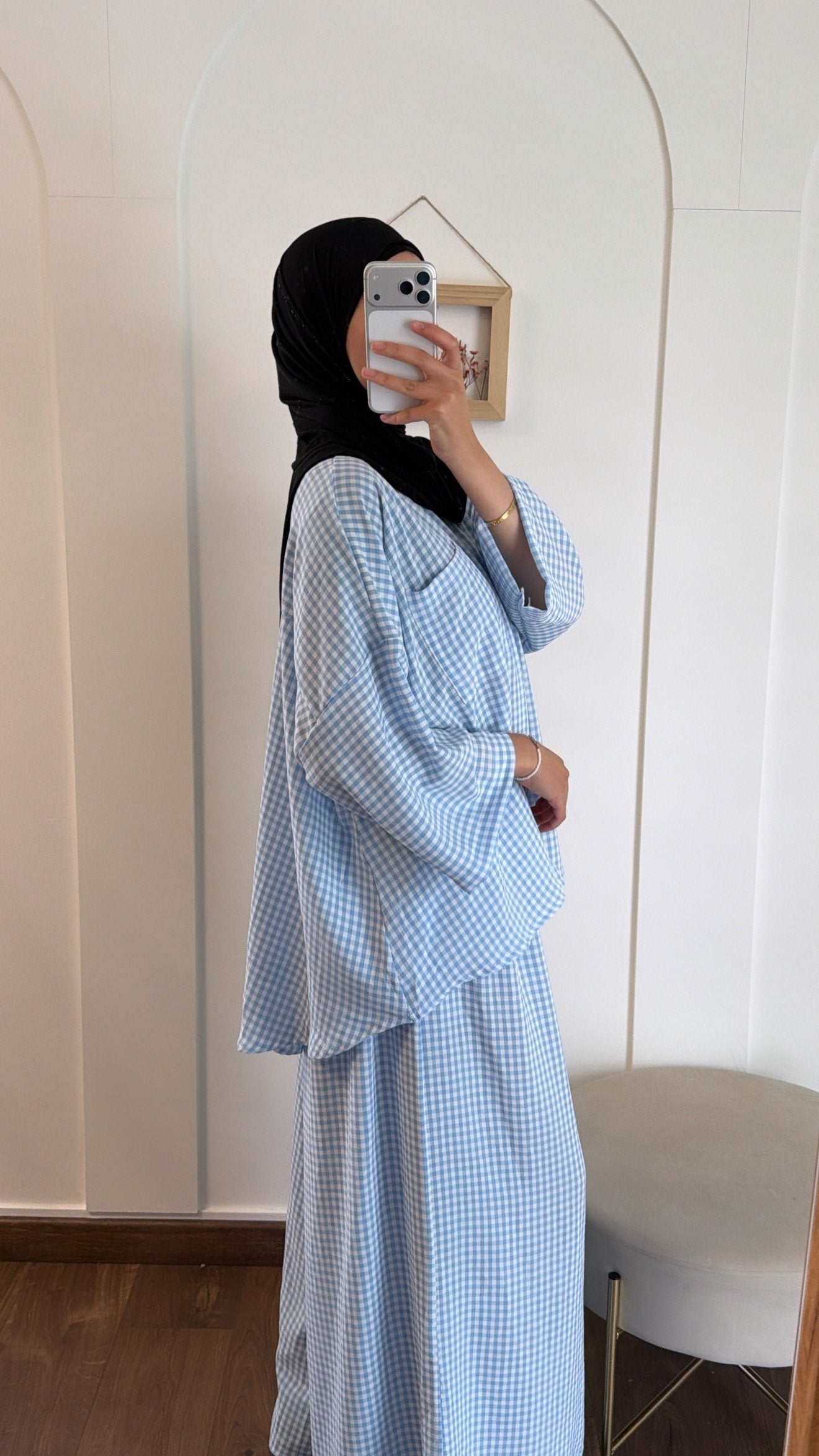 Set Vichy Modest - Bleu clair image