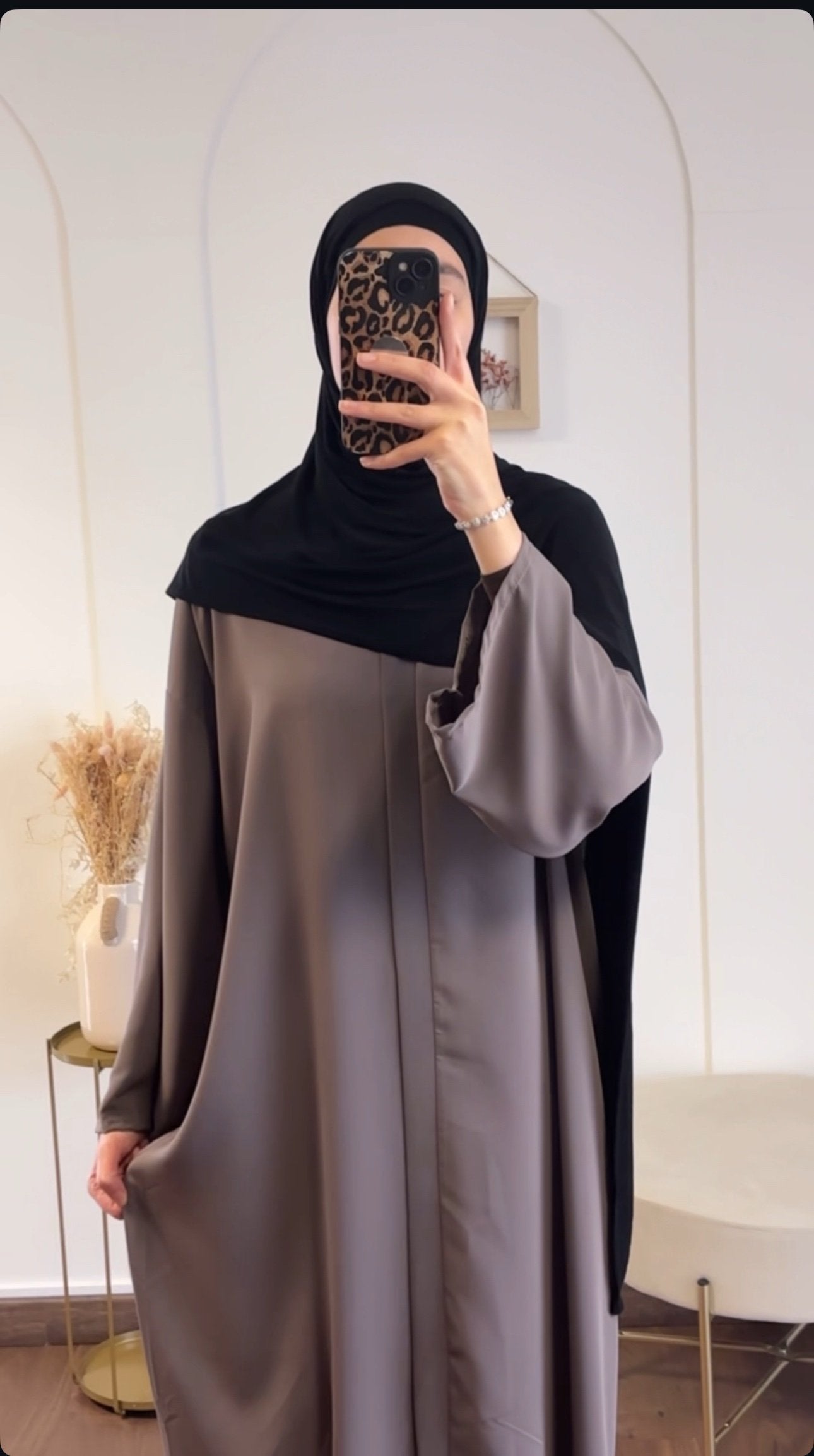 Abaya Hatice - Taupe image