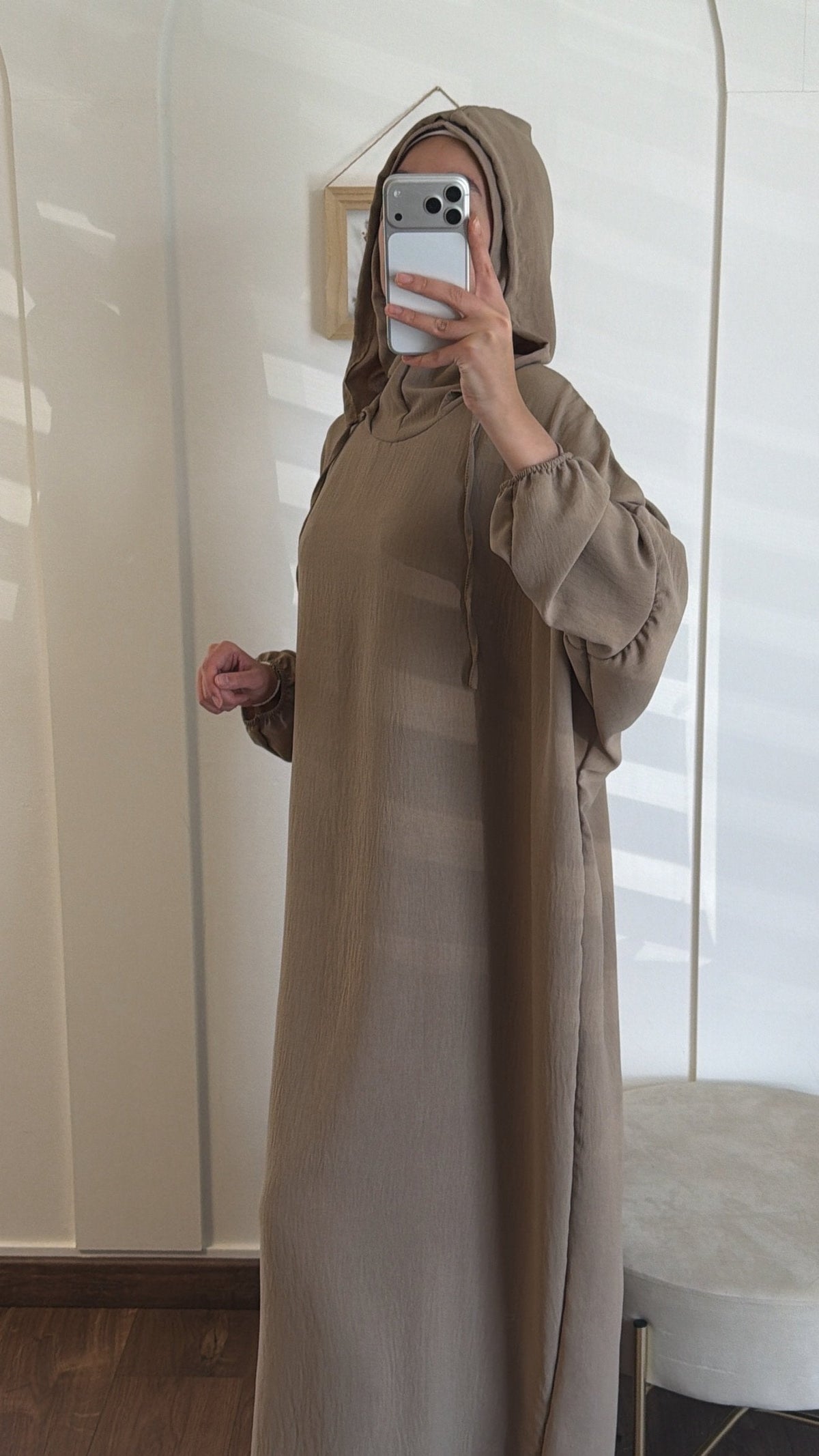 Tenue de prière Sahira - Beige foncé image