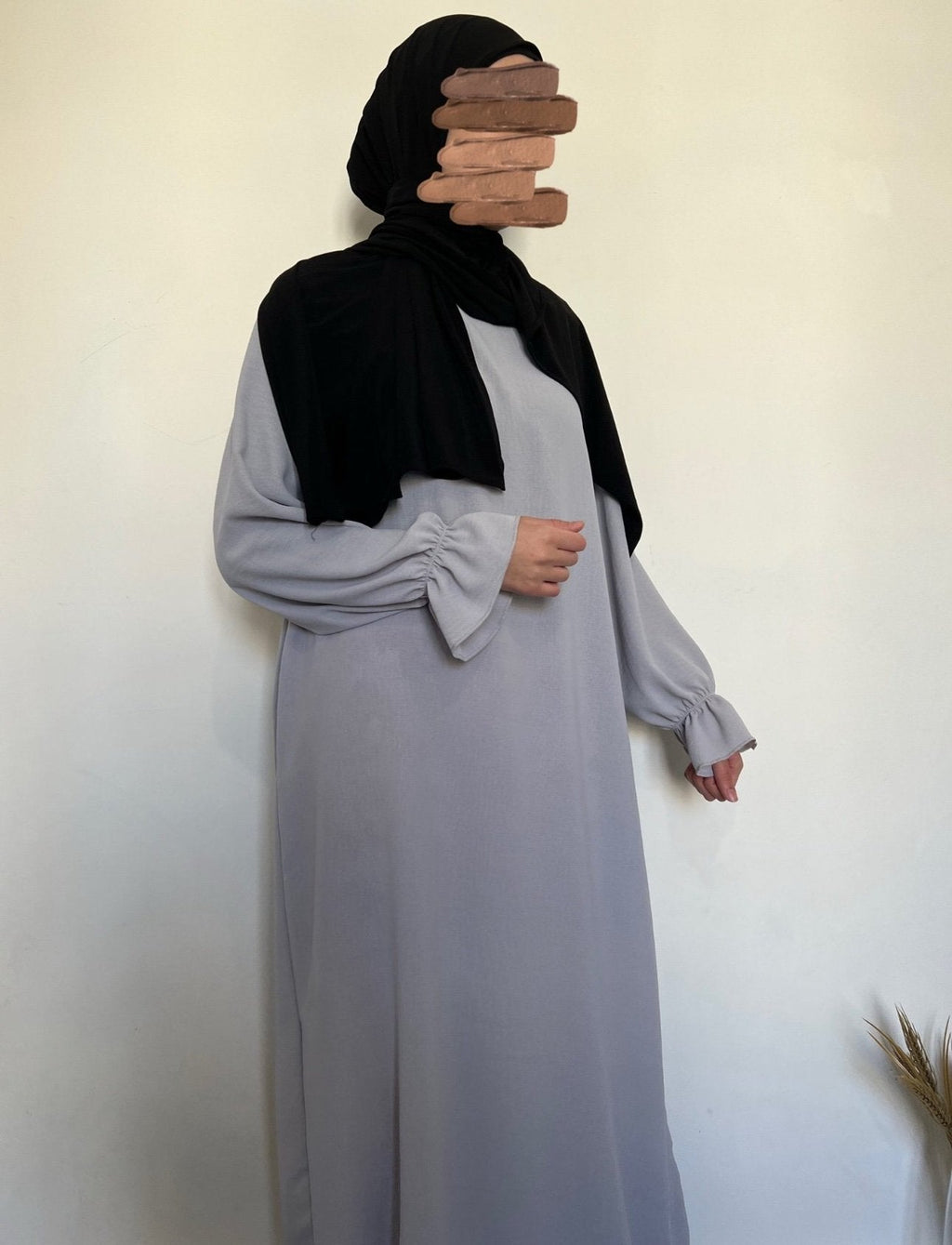Abaya Jasmine jazz - Gris clair image